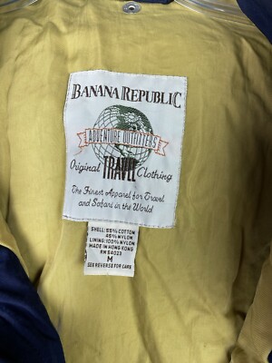 Banana Republic Adventure Outfitters Hooded Travel Coat Jacket M