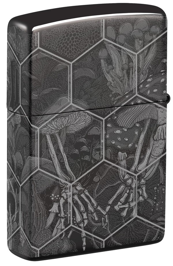 Zippo 46425, Mushroom & Skulls Design, 360 Photo Image,High