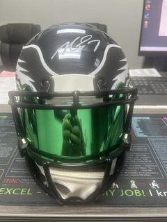 Michael Vick EAGLES Full Size AUTHENTIC Helmet Chrome Eclipse VISOR Beckett