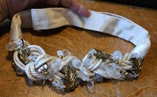 Carolyn Tanner Designs Lucite Beads Leaves Vintage Belt
