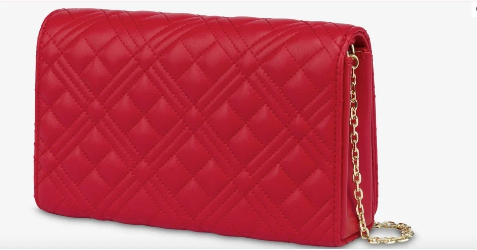 Elegante Bolso Diario Inteligente Acolchado Electrifying Red Love Moschino JC4079PP0FLA0500 Foto 2 de 4