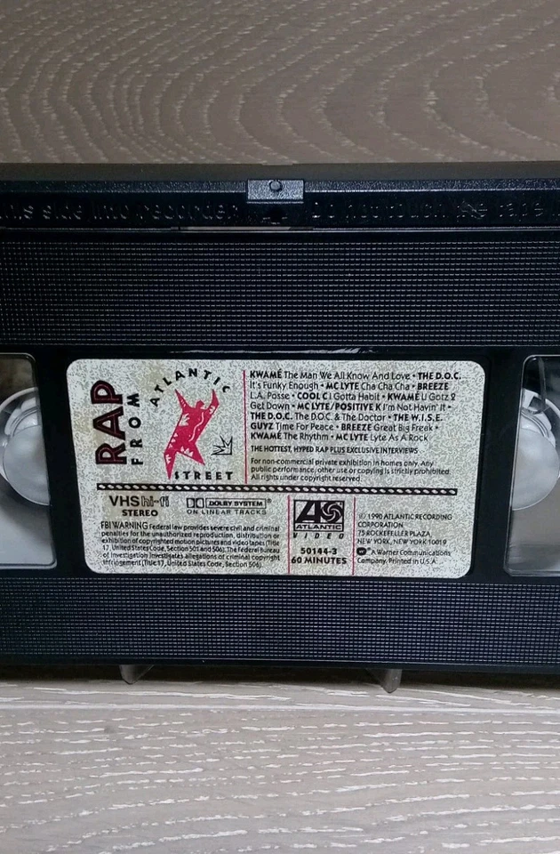 Rap From Atlantic Street V1 VHS Video Tape The D.O.C MC Lyte Cool C Kwame Dr Dre - Image 3 of 4