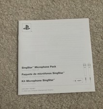 Playstation Singstar Microphone Pack MANUAL ONLY Authentic