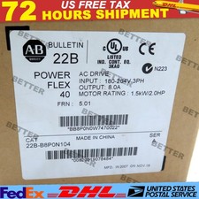 Allen-Bradley 22B-B8P0N104 PowerFlex 40 AC Drive 1.5kW / 2HP 180-264Vac