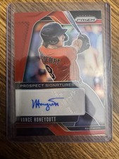 2025 Panini Prizm Prospect Signatures Vance Honeycutt #PS-VH Red Prizm Auto /99