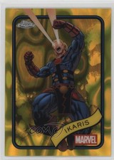 2025 Topps Chrome Marvel Comics Yellow Lava Refractor Ikaris #76 jc3