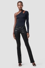 HUDSON Women's Beth Baby Bootcut Jeans Coated Black  Sz 31 NWT $225