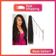 8 Packs Goddess Faux Locs Crochet Hair-30 Inch Boho Soft Locs Crochet Hair for B