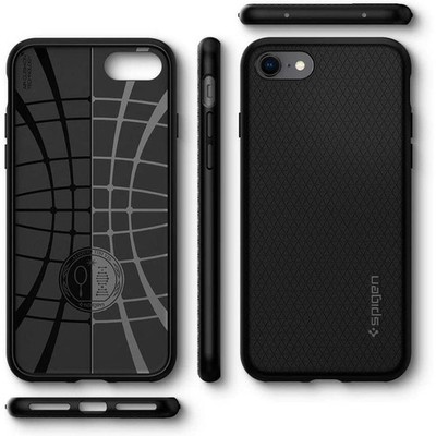 Spigen Liquid Air Hülle für iPhone 7/8/SE 2020/2022, Schwarz