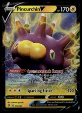 Pokemon Pincurchin V Holofoil SWSH02: Rebel Clash - 072/192 LP
