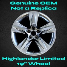 Super Clean 19 Wheel For Toyota Highlander Limited 2014 - 2019 Stock Oem Rim Super Clean 19 Wheel For Toyota Highlander Limited 2014 - 2019 Stock Oem Rim