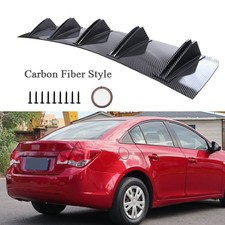 Rear Bumper Diffuser Spoiler Lip Splitter Carbon Fiber Style For Chevrolet Cruze