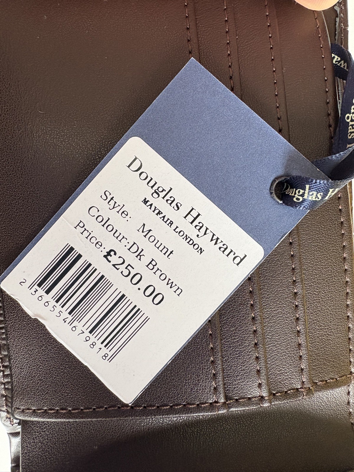 Douglas Hayward Dark Brown Leather Wallet For Men image 6