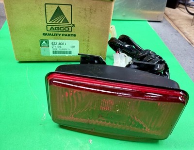 ONE OEM AGCO 022193T1 RED LAMP FOR MASSEY FERGUSON TRACTOR SHIPS FREE 