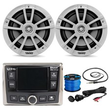 Infinity PRV-315.2 Multimedia Radio, 2x 6.5" 225W White Speakers  Accessories