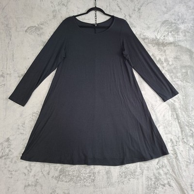 black knit flare dress Knitted Flared Mini Dress Black