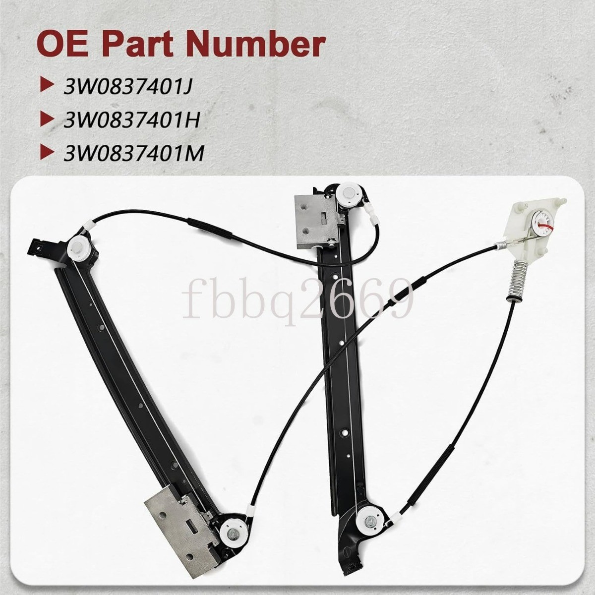 For Bentley Continental GT 04-18 Coupe Front Left Window Regulator 3W0837401J