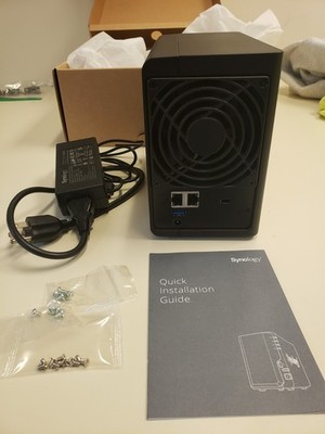 Synology DS220+ 2-Bay NAS and 2 Western Digital 4TB Red Pro hard drives