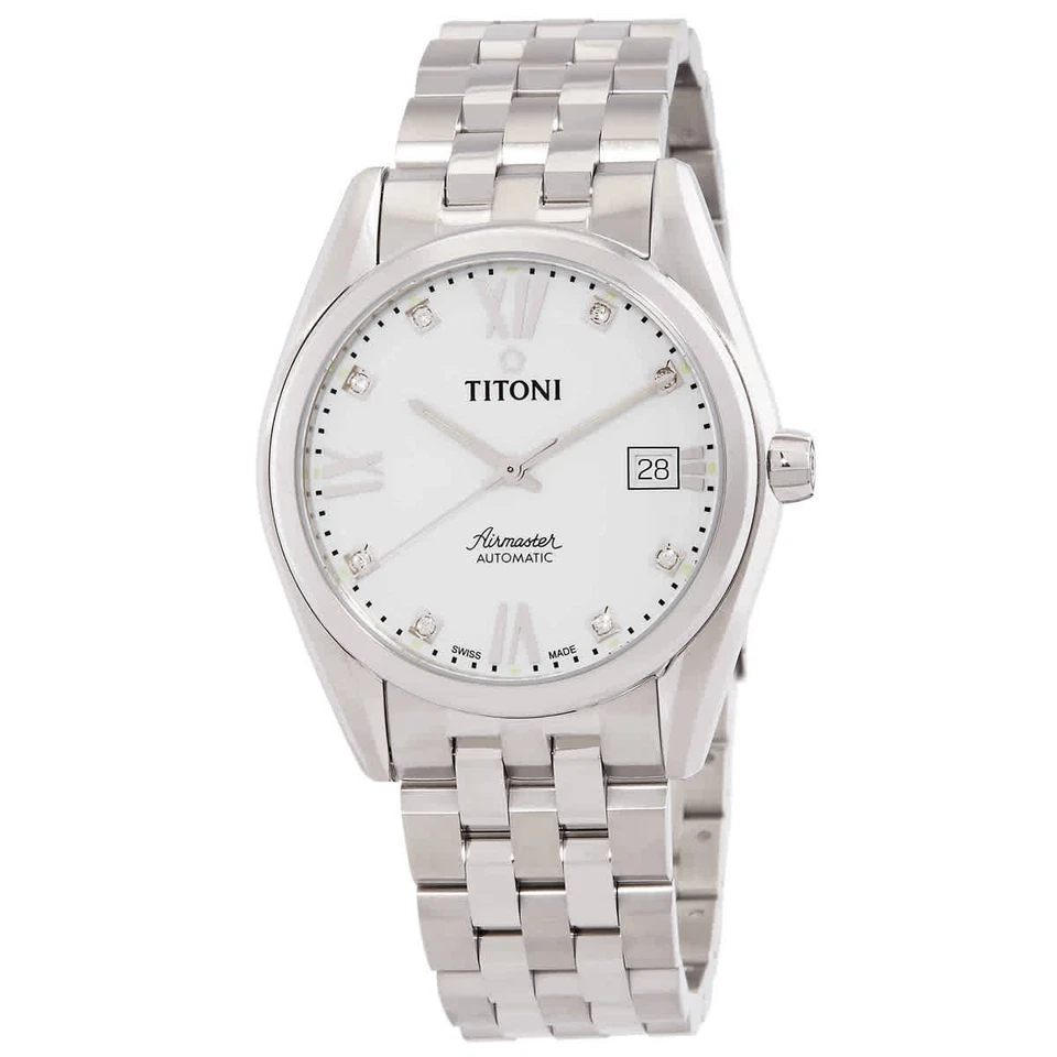 Titoni Airmaster Automatic White Dial Men's Watch 83909 S-063