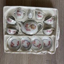 Vintage 1989 Chilton Barbie CHINA TEA SET 12 PIECES CERAMIC