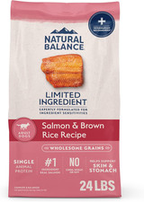 Limited Ingredient Adult Dry Dog Food with Healthy Grains, Salmon  Brown Rice R