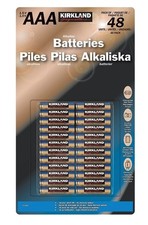 Kirkland Signature Alkaline AAA Batteries - 48 Pack BRAND NEW STOCK ARRIVED 2026 0.38 per battery