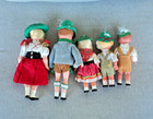 5 VINTAGE SWISS  ALPINE DOLLS - Celluoid 6" - 8" in Native Dress EUC — photo 2