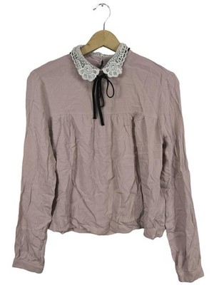 H&M DIVIDED Langarm-Bluse Damen Bluse Gr. DE 38 nude Elegant