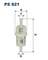 Filtron Kraftstofffilter Ps 821 Leitungsfilter Vorfilter FüR Mercedes 190 W201