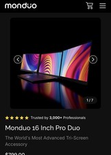 Monduo 16 Inch Pro Duo 2K 144Hz Portable Displays