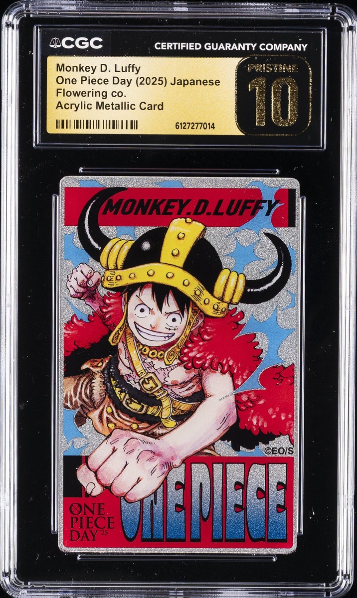 2025 ONE PIECE DAY JPN MONKEY D. LUFFY CGC 10 PRISTINE | eBay
