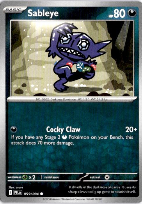 Pokemon : MBG: MEGA Starter Set Mega Gengar ex #006/021 Sableye