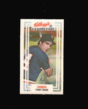 1983 Kelloggs #53 KENT HRBEK Twins NO CRACKS oddball Kellogg's