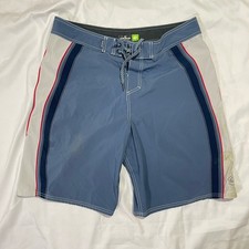 Quicksilver Board Shorts Tg 34 Blu Grigio Costume da Bagno Costume da Bagno