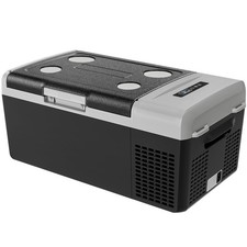 12 Volt Refrigerator Portable Fridge - 16Quart 15L Electric Cooler Compresso...