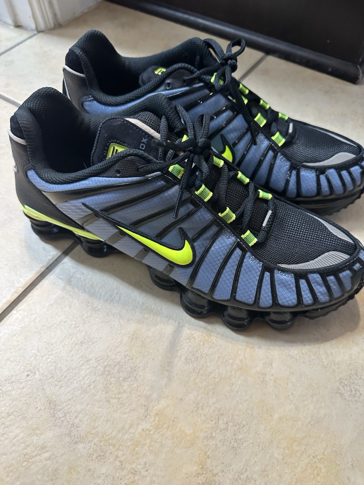 Nike Shox TL Men's Size 12 Thunderstorm/Volt-Black CI7692-400