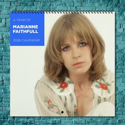 Marianne Faithfull 2026 Wall Calendar 12 Month Celebrity Calendar Fan S L400