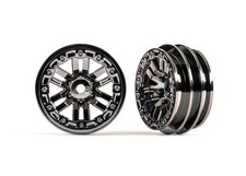 Traxxas 9768-BLKCR - 1.0" Wheels, Black Chrome