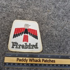 Vintage Firebird Patch Car Auto Pontiac 80s Stained AA1