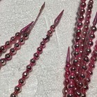 Vintage Mercury Glass Christmas Bead Wire Spike Floral Pick Stems Sprays Pink — photo 10