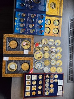 Medaillen Sammlung Diverse Diana Queen Titanic Pharao Euro... MDM XXL Paket