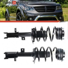 Pair Front Complete Struts W Coil Spring For 2009 - 2018 2019 Dodge Journey V6 Pair Front Complete Struts W Coil Spring For 2009 - 2018 2019 Dodge Journey V6