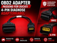 OBD2 Adapter passend für Ducati 4Pin Diagnose Adapterkabel