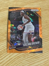 2025 Panini Prizm WNBA #55 Kalani Brown Orange Ice Prizms