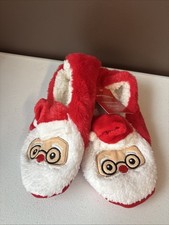 Wondershop Santa Women's Slipper Socks Gripper Pull On Size S New With Tags