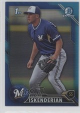 2016 Bowman Chrome Prospects Blue Refractor /150 George Iskenderian #BCP187 3w8