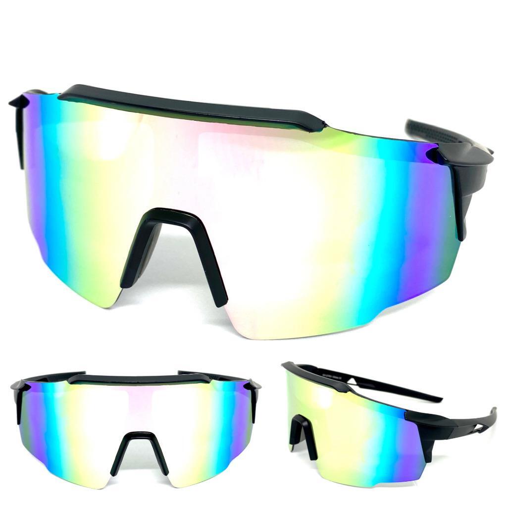 Oversized Retro Wrap Sport Cycling Ski Beach SUN GLASSES Large