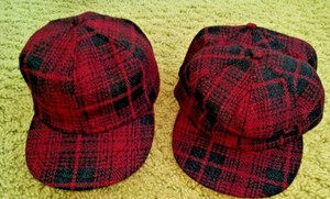 green plaid hat with ear flaps