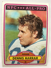 1980 Topps Football NFC All-Pro #60 Dennis Harrah
