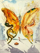 Venus Butterfly By Salvador Dali Quality Print - Frame Me